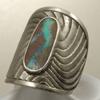 指和（銀、ボルダーオパール） RING,silver 4-47-1の写真